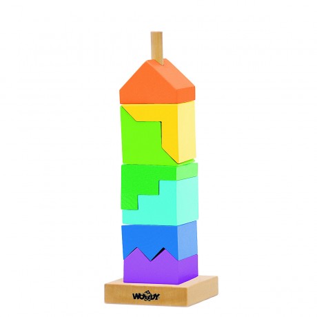 Woodyland Holzspielzeug Steckturm \/ Steckspiel \/ stapelspiel Деревянная башня для укладки игрушек / игра для укладки / игра для укладки