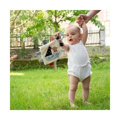 Fehn Knistertuch Teddy mit Ring Тедди из мятой ткани с кольцом