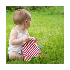 Fehn Knistertuch Teddy mit Ring Тедди из мятой ткани с кольцом