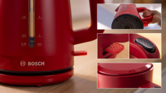 BOSCH BOSCH Wasserkocher MyMoment TWK3M124, 1,7 l, 2400 W, Abschaltautomatik, Tassenanzeige, beidseitige Wasserstandsanzeige  Чайник BOSCH MyMoment TWK3M124, 1,7 л, 2400 Вт, автоматическое отключение, дисплей чашки, индикатор уровня воды с обеих сторон