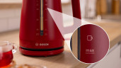 BOSCH BOSCH Wasserkocher MyMoment TWK3M124, 1,7 l, 2400 W, Abschaltautomatik, Tassenanzeige, beidseitige Wasserstandsanzeige  Чайник BOSCH MyMoment TWK3M124, 1,7 л, 2400 Вт, автоматическое отключение, дисплей чашки, индикатор уровня воды с обеих сторон