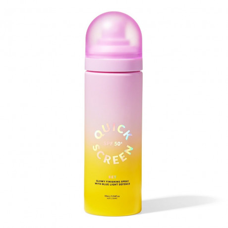 The Quick Flick Quick Screen SPF50+ Set Makeup Finishing Spray and Blue Light Defence  Набор Quick Screen SPF50+: спрей для завершения макияжа и защита от синего света