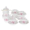 Meissen Meissen  'Neuer Ausschnitt - Indische Malerei 2 mit Kante purpur Goldpunkte mit Goldrand' Espressoservice 6 Personen 15-tlg. Мейсен &quot;Новое декольте - индийская роспись 2 с краем пурпурно-золотые точки с золотым ободком&quot; сервиз для эспрессо на 6 пе
