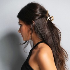 The Hair Edit Gold French Twist Claw Clip  Золотая клипса French Twist Claw