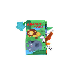 kikka boo Stoffbuch 3D Tierschwanze Тканевая книга 3D хвосты животных