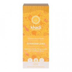 Khadi Naturkosmetik Pflanzenhaarfarben Sonnenblond 100g  Травяная краска для волос Солнечный блонд 100г