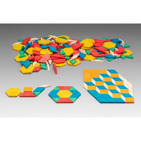Wissner aktiv lernen Geometrische Legeplattchen Pattern Blocks (250 Teile) Блоки с геометрическим узором (250 шт.)