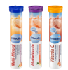 Mivolis Brausetabletten Multi-Mineral+Multivitamin+Vitamin C SET, Миволис НАБОР Шипучие таблетки Мультиминералы+Мультивитамины+Витамин C, 3х20 шт