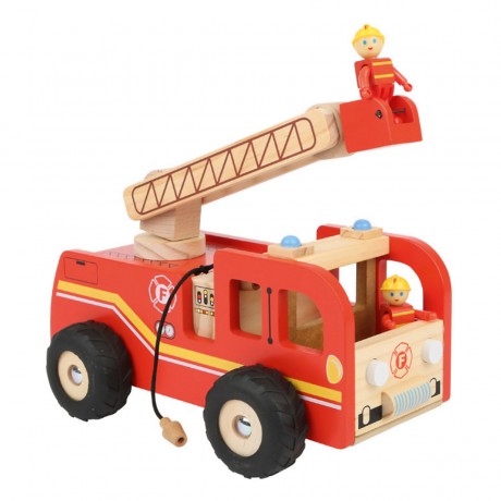 Legler Feuerwehrauto Drehleiter mit Name personalisiert Лестница с поворотным столом пожарной машины