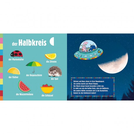 Tessloff Verlag Pappebuch. Elefant und Hase entdecken die Formen картонная книга. Слон и кролик открывают формы