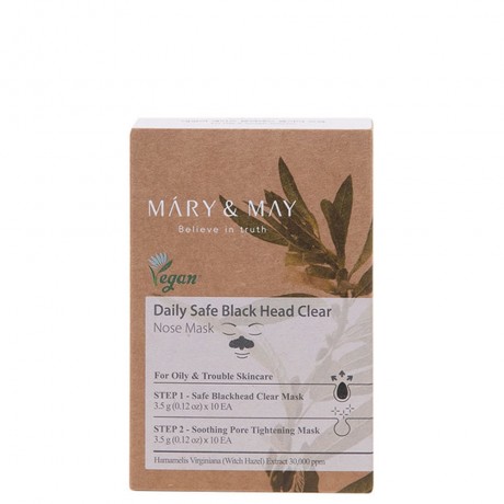 Mary May Daily Safe Blackhead Clear Nose Pack Ежедневная безопасная маска для носа от черных точек