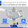 ZMC ZMC Gaskocher ZMC Campingkocher Gaskocher Kartuschenkocher fur Camping, Festivals, (Kartuschenkocher Geeignet fur Camping, Indoor, Indoor/Outdoor, Outdoor, Wandern), 1,1KW Leistung: 1100W Stechkartusche Kohleanzunder Herd Kochfeld  Газовая плита ZMC К