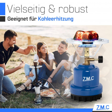 ZMC ZMC Gaskocher ZMC Campingkocher Gaskocher Kartuschenkocher fur Camping, Festivals, (Kartuschenkocher Geeignet fur Camping, Indoor, Indoor/Outdoor, Outdoor, Wandern), 1,1KW Leistung: 1100W Stechkartusche Kohleanzunder Herd Kochfeld  Газовая плита ZMC К
