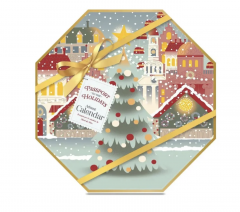 Yankee Candle Адвент-календарь 24 свечи и подсвечник, Passport To The Holidays 2024