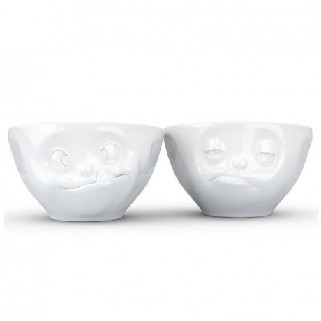 Fiftyeight Products TV Tassen Schalchen Set 2-tlg. - lecker & verpennt 0,20 L Набор подставок для телевизора 2 шт. - вкусный и проспал 0,20 л