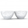 Fiftyeight Products TV Tassen Schalchen Set 2-tlg. - lecker & verpennt 0,20 L Набор подставок для телевизора 2 шт. - вкусный и проспал 0,20 л