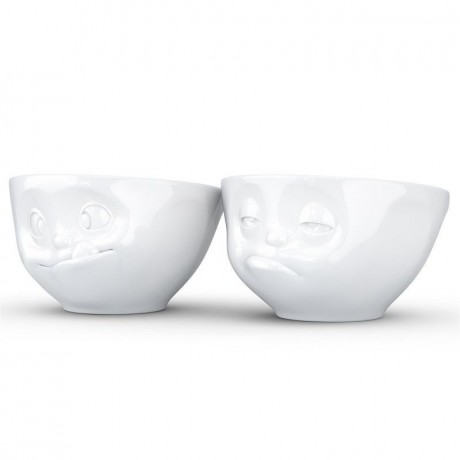 Fiftyeight Products TV Tassen Schalchen Set 2-tlg. - lecker & verpennt 0,20 L Набор подставок для телевизора 2 шт. - вкусный и проспал 0,20 л