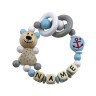 elefantasie Greifling Teddybar Anker personalisiert mit Namen Якорь для игрушечного плюшевого батончика