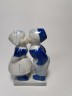 Delft Делфтский фарфор Коллекционная статуэтка "Целующиеся мальчик и девочка", 13см х 7см х 4см