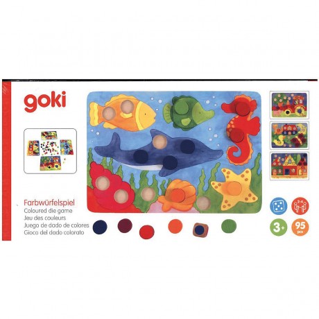 goki Farbwurfelspiel (Kinderspiel) цветная игра в кости (детская игра)