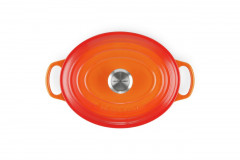 Le Creuset LE CREUSET  SIGNATURE Gourmet-Br\u00e4ter Oval 27cm Ofenrot rot LE CREUSET SIGNATURE Gourmet жаровня овальная 27см красная для духовки