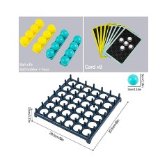 Vicabo Bounce Brettspiel Hupfball Spiel Jumping Ball Kugelspiel Tischspiele Aktionsspiele fur Kinder Настольная игра с отскоком