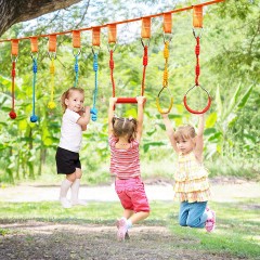 COSTWAY Ninja-Hindernis-Set 13M Kinder Slackline Детский слэклайн Ninja Obstacle Set 13M