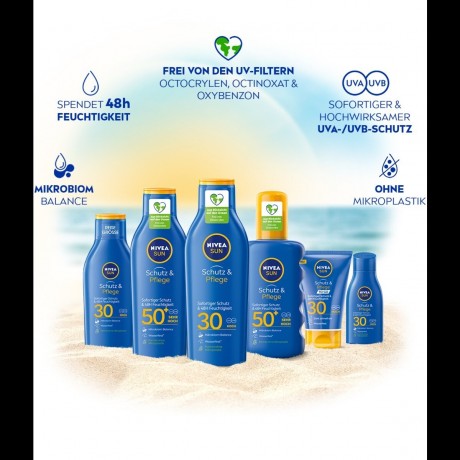 Nivea Sun Schutz & Pflege Sonnenmilch Солнцезащитное молочко для защиты и ухода