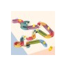 Debuy Kinder Badezimmer Slip Slide DIY Assembling Track Little Yellow Duck Spielzeug Baby Baden Wasser spielen Montiertes Gleis Детская горка для ванной