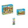 PLAYMOBIL 3er Set: 6926 Grosser Reiterhof + 6932 Pferdekutsche + 70651 Schlusselanhanger Reiterin Набор из 3 предметов: 6926 Большая конная ферма + 6932 Конная повозка + 70651 Брелок для ключей «Всадница»
