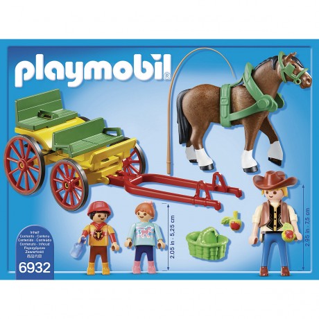 PLAYMOBIL 3er Set: 6926 Grosser Reiterhof + 6932 Pferdekutsche + 70651 Schlusselanhanger Reiterin Набор из 3 предметов: 6926 Большая конная ферма + 6932 Конная повозка + 70651 Брелок для ключей «Всадница»
