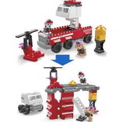 Mattel MEGA PAW Patrol Bauset Marshalls ultimatives Feuerwehrauto mit 2 beweglichen Figuren Строительный набор MEGA PAW Patrol Самая совершенная пожарная машина Маршалла с двумя подвижными фигурками