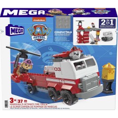 Mattel MEGA PAW Patrol Bauset Marshalls ultimatives Feuerwehrauto mit 2 beweglichen Figuren Строительный набор MEGA PAW Patrol Самая совершенная пожарная машина Маршалла с двумя подвижными фигурками