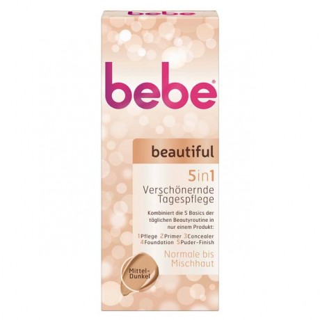 bebe® beautifuss 5in1 verschonernde Tagescreme Дневной крем для лица mittel-dunkel 50 г