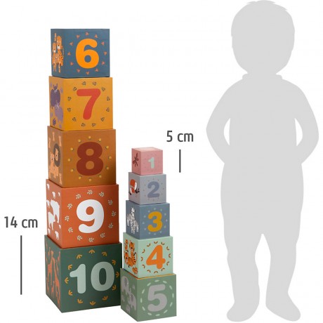 Small Foot Stapelwurfel Safari Складывание кубов в сафари