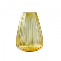Bitz Bitz Kusintha - Glas amber Vase h: 22 cm Bitz Kusintha - Стеклянная ваза из янтаря, высота: 22 см