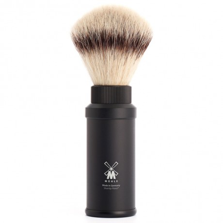 Muhle TRAVEL Reiserasierpinsel Silvertip Fibres© black  Дорожный помазок TRAVEL Silvertip Fibres© черный