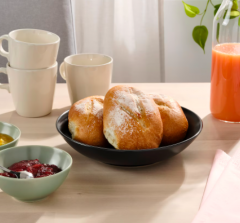 IKEA FARGKLAR Service 24-tlg., mattiert dunkelgrau, Икеа ФЭРГКЛАР Сервиз, 24 предмета, цвет матовый темно-серый