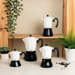 Quid Quid Kaffeevollautomat Italienische Kaffeemaschine Quid Cocco Aluminium 9 Tassen  Полностью автоматическая кофемашина Quid Итальянская кофемашина Quid Cocco алюминий 9 чашек