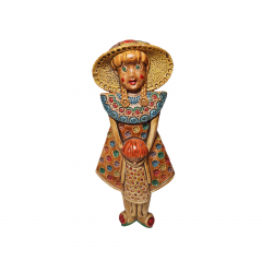 Ceramica Conmento Керамическая статуэтка &quot;Девочка в шляпе&quot;, 18 x 8 см, Италия, 1960-70гг.