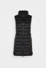Tommy Hilfiger PADDED GLOBAL LONG VEST Waistcoat black PADDED GLOBAL LONG VEST Жилет черный