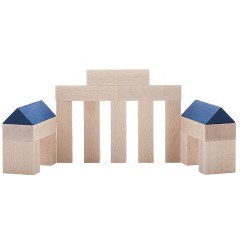 SINASPIELZEUG Holzspielzeug Holzbaukasten ?Augustusburg? 45 Steine Деревянная игрушка Деревянный конструктор ?Августусбург? 45 камней