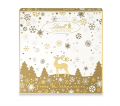 Lindt Goldstucke Adventskalender 2024 Адвент-календарь, 24 сладких сюрприза, 156 г