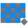 LittleTom Puzzlematte Uni Grau Dunkelblau 20 Teile Коврик-пазл Uni Grey Dark Blue 20 деталей