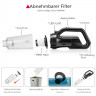 Andeman Andeman Akku-Handstaubsauger, 120W Wirless Handsauger 8000Pa Fur Auto Hause  Беспроводной ручной пылесос Andeman, беспроводной ручной пылесос мощностью 120 Вт, 8000 Па, для дома в машине