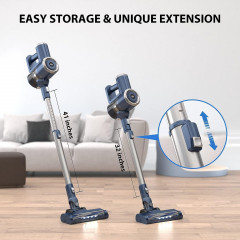 PRETTYCARE PRETTYCARE Akku-Hand-und Stielstaubsauger, 180,00 W, Beutellos, 20KPa,Staubsauger Kabellos mit LED-Anzeige,1.2L 270° Drehgelenk Vacuum  Беспроводной ручной и стержневой пылесос PRETTYCARE, 180,00 Вт, без мешка, 20 кПа, беспроводной пылесос со с