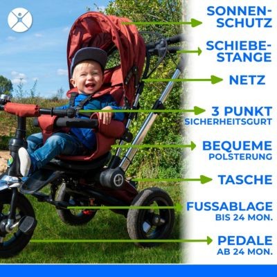 Miweba Kinderwagen Buggy Dreirad KSF12 Schieber Трехколесная коляска KSF12 Slider