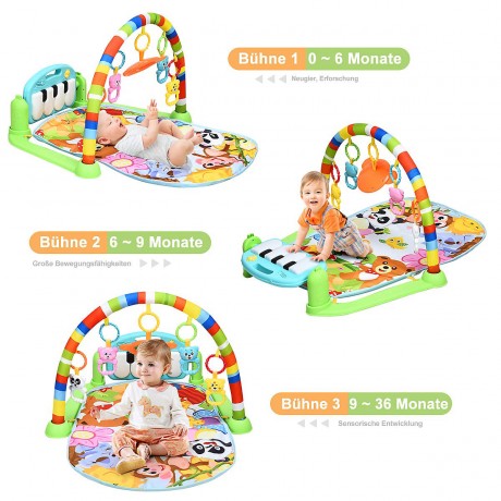 COSTWAY® Spieldecke mit kleinen Klavier  Spielbogen Игровой коврик с небольшой аркой для игры на фортепиано
