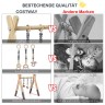 COSTWAY® Spielbogen mit 3 abnehmbaren Kinderspielzeugen Игровая арка с 3 съемными детскими игрушками
