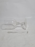 Набор бокалов винтажных Schott Zweisel / Glas Boutique с ложками, заводская упаковка, стекло, 3 шт., Германия, 13 см, 1970-80гг.
